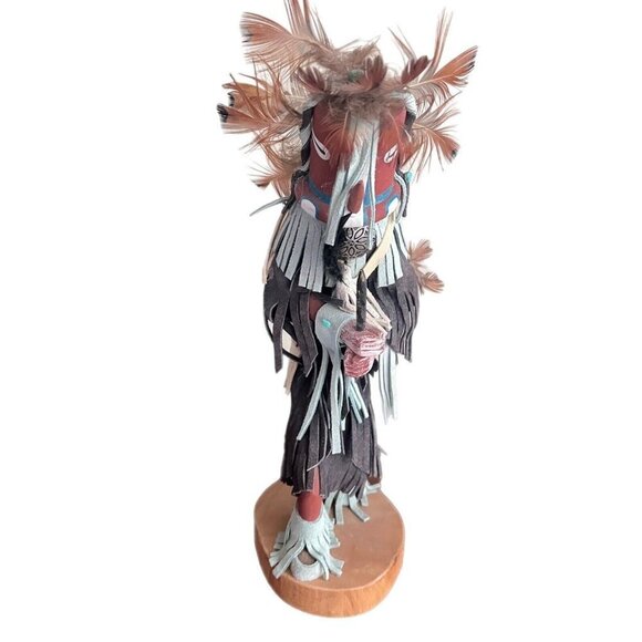 KOKOPELLI Kachina Doll Hunchbacked Magical Flute Fertility Signed 12” Rare - Picture 1 of 8
